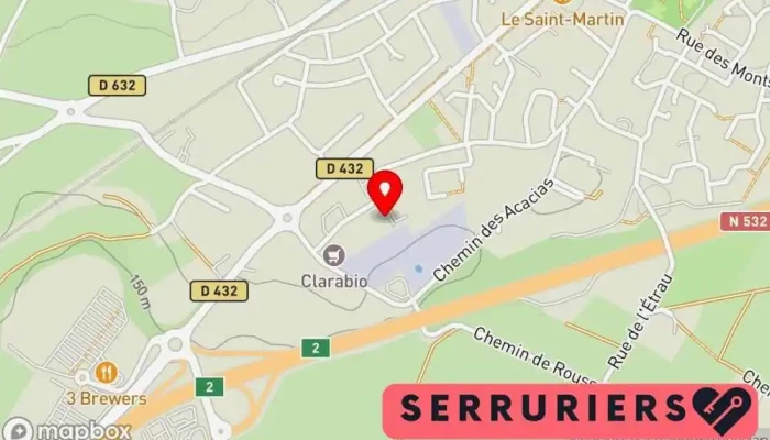 Luc Martin Safelec   Picard Serrures Carte - Saint-marcel-lès-valence