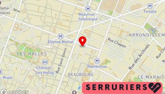 Maison Du Cylindre -    Picard Serrures Carte - Paris