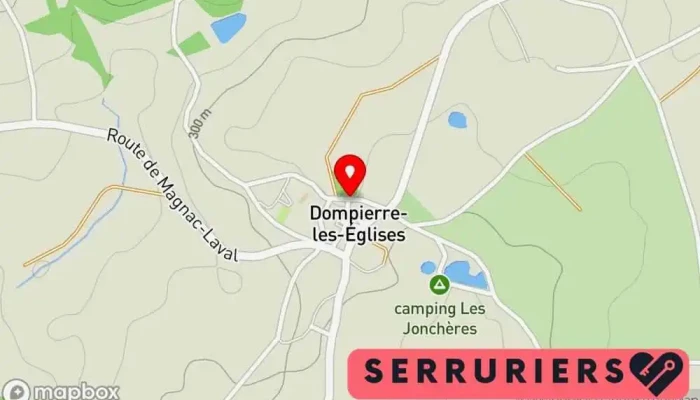 carte de Marchadier Philippe Serrurier à Dompierre-les-Églises