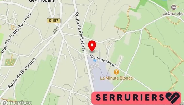 carte de MCD Métallerie Artisanat à Saint-Jean-de-Thouars