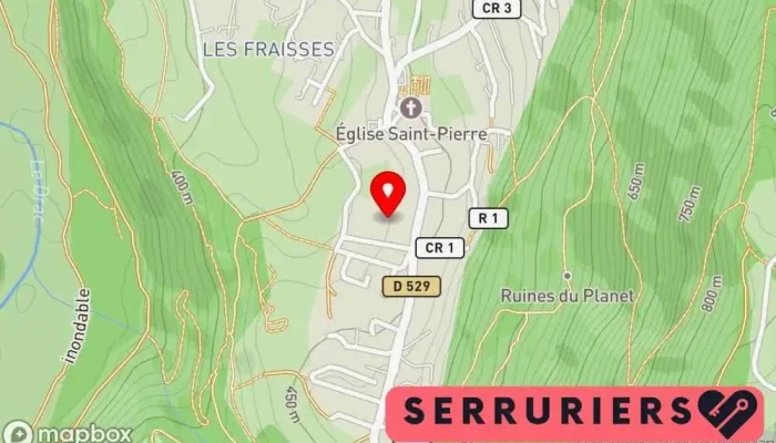 Metal Serr 38 Carte - Saint-georges-de-commiers
