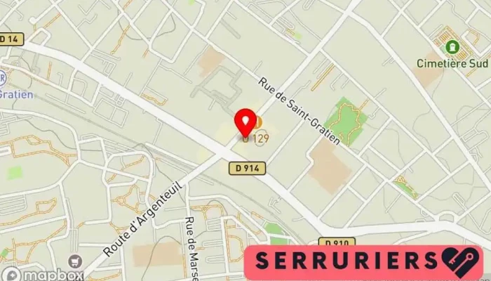 carte de MILLE SERVICES Serrurier à Épinay-sur-Seine