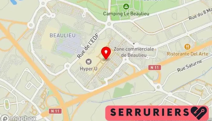 carte de Mister Minit Puilboreau beaulieu Hyper U Cordonnier, Graveur, Service de reproduction de clés, Imprimeur, Boutique de tampons en caoutchouc, Horlogerie à Puilboreau