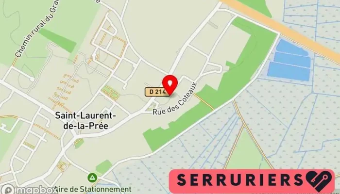 carte de Moreau Gerard Saint-Laurent De La Prée Menuisier, Serrurier, Plâtrier.ère, Constructeur d'abris de jardin à Saint-Laurent-de-la-Prée