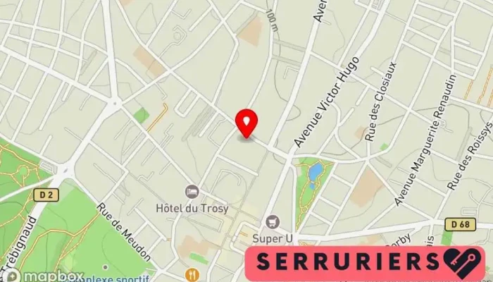 carte de MSD SERRURERIE IDF Serrurier, Service de serrurerie d'urgence, Fournisseur de serrures à Clamart