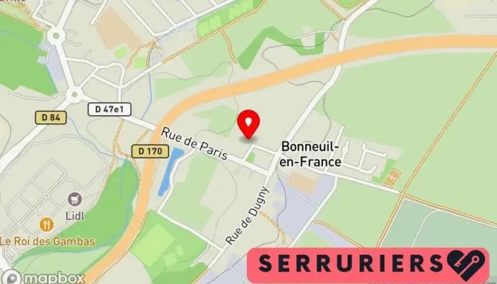 carte de Multi Pose Serrurerie Serrurier à Bonneuil-en-France