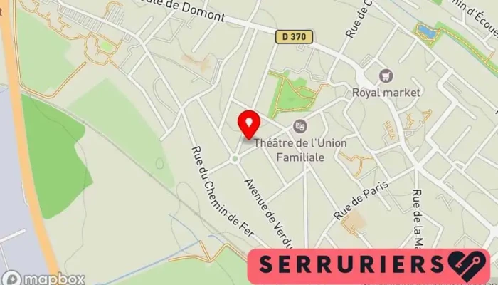 carte de Mwm serrurier Serrurier à Ézanville