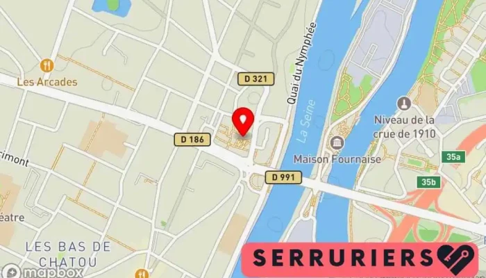 carte de Point Fort Fichet - Chatou - Home Garde Serrurier à Chatou