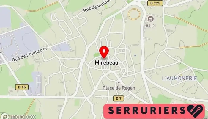 carte de Relâmpago Cordonnier à Mirebeau