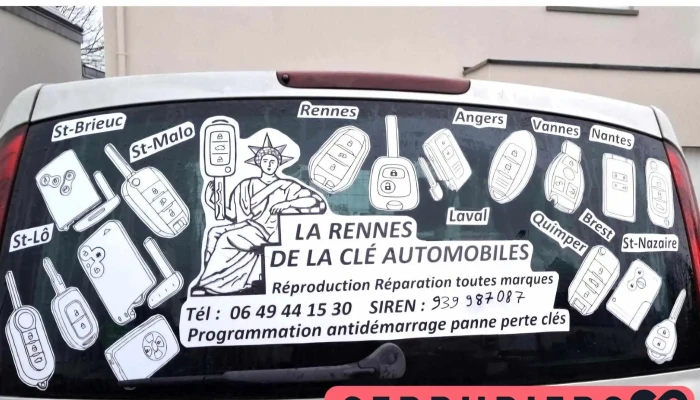 Rennes clé de voiture Réparateur panne démarrage perte clés programmation clé carte non détectée reconnue anti démarrage - France