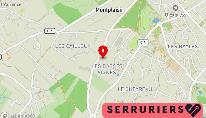 carte de Roussely Dépannage Serrurier à Isle
