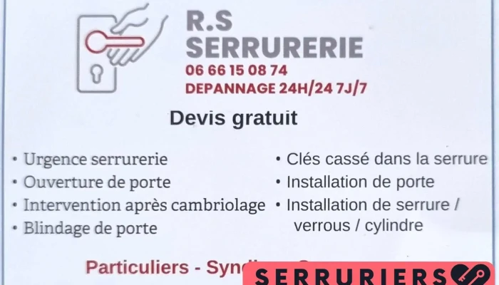 Rs Serrurerie - 92310 Sèvres
