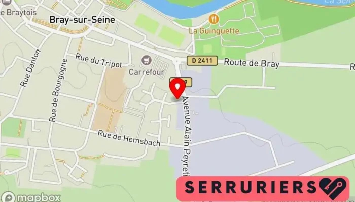 carte de S.A DOUCET Serrurier à Bray-sur-Seine