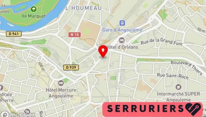 carte de Sarl Curot J.Pierre Atelier de métallerie à Angoulême