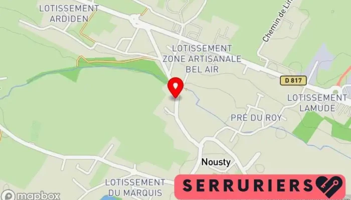 carte de SAS MENUISERIES FRECHOU Menuisier, Atelier de menuiserie à Nousty