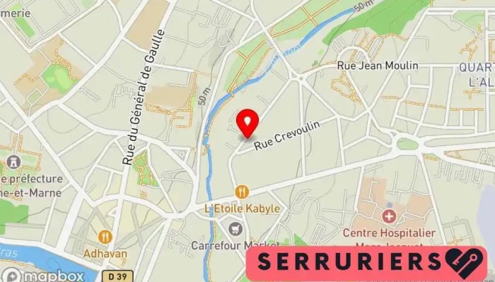 carte de Secu Accèss fermeture Melun Serrurier, Fenêtre en aluminium, Service de serrurerie d'urgence, Vitrerie - miroiterie, Boutique de serrurerie, Vitrier à Melun