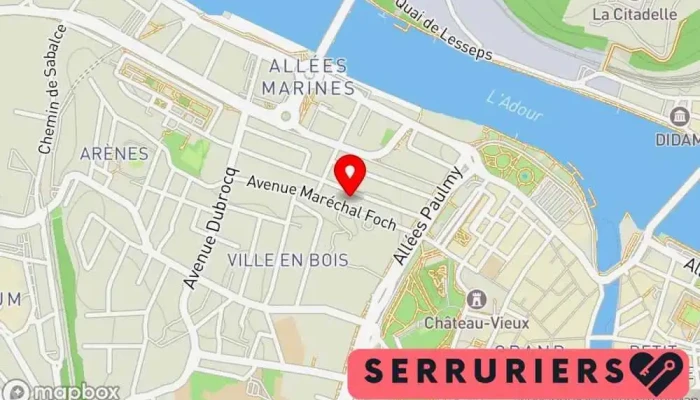 carte de Securitec FICHET Porte blindée Coffre Fort Fichet Bauche Serrures de Sécurité Serrurier, Magasin de portes, Service de serrurerie d'urgence, Magasin de coffres-forts, Installateur de systèmes de sécurité à Bayonne
