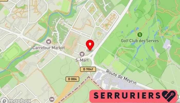 Serrurerie 01 Carte - Saint-genis-pouilly