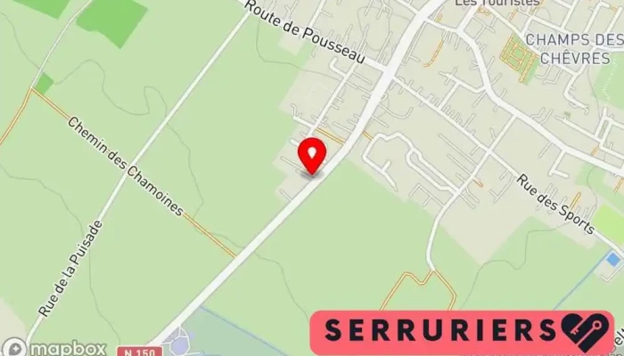 carte de Serrurerie AB Rivière Serrurier à Médis