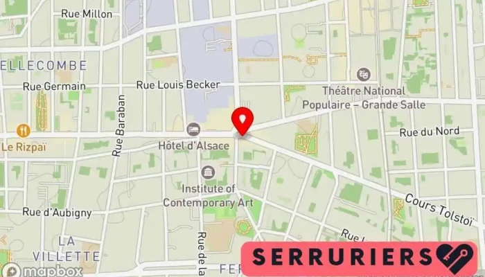 Serrurerie Albert Thomas -    Picard Serrures Groupe Gap Carte - Villeurbanne