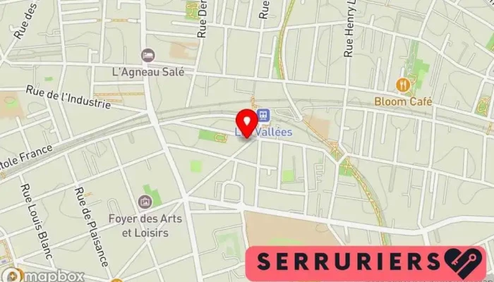 carte de Serrurerie Bms Serrurier, Siège social à La Garenne-Colombes