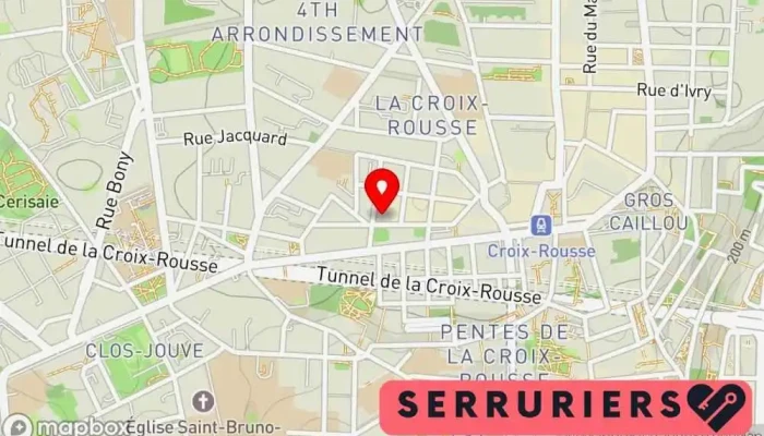 Serrurerie Croix Roussienne -  Carte - Lyon