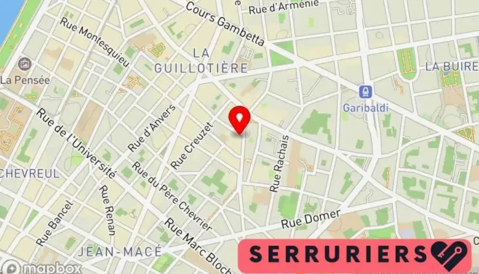Serrurerie De La Voute -  Carte - Lyon