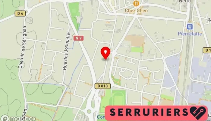 Serrurerie Delassus -  Carte - Pierrelatte