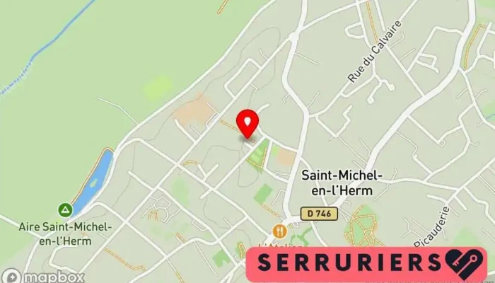 carte de Serrurerie du marais Jourdan Lucien Serrurier à Saint-Michel-en-l'Herm