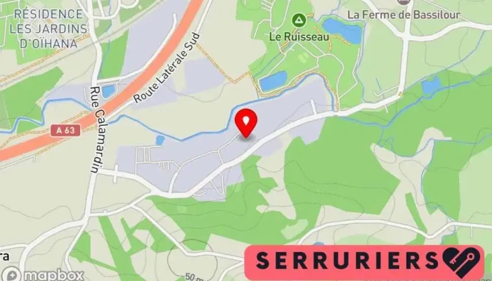 carte de Serrurerie Ferronnerie A.Darribat Forgeron à Bidart
