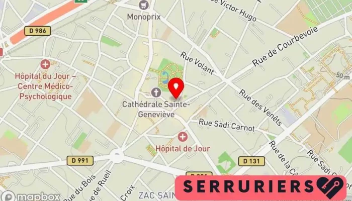 Serrurerie Gps -  Carte - Nanterre