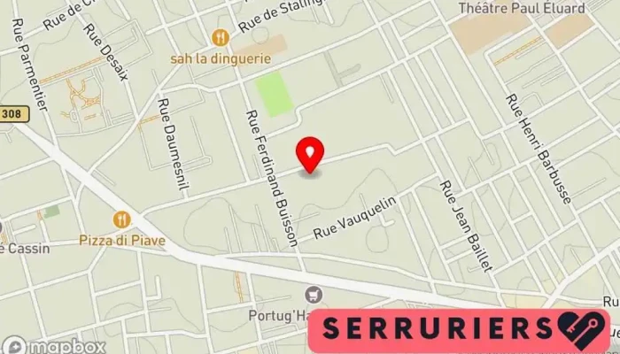 carte de Serrurerie Legrand Serrurier à Houilles