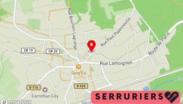 carte de SERRURERIE LELIEVRE Boutique de serrurerie à Saint-Chéron