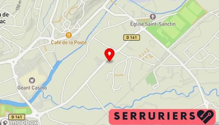 carte de Serrurerie Metallerie LRT Serrurier à Malemort