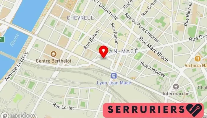 Serrurerie Naud -  Carte - Lyon