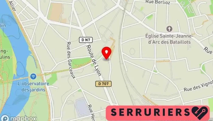 Serrurerie Nouvelle Sarl -  Carte - Yzeure