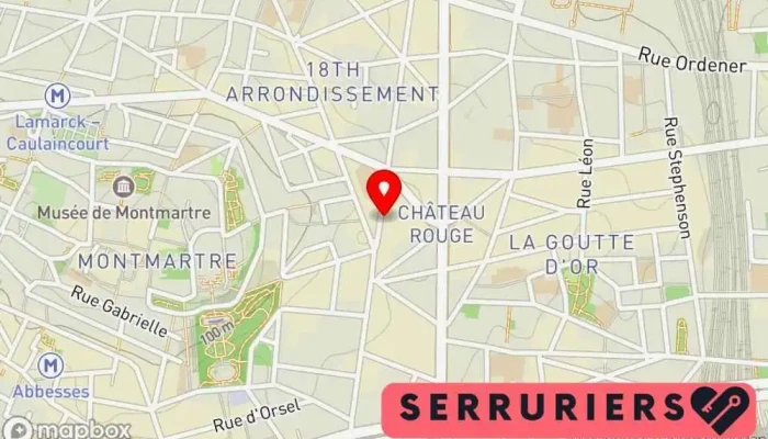 Serrurerie Raymond -  Carte - Paris