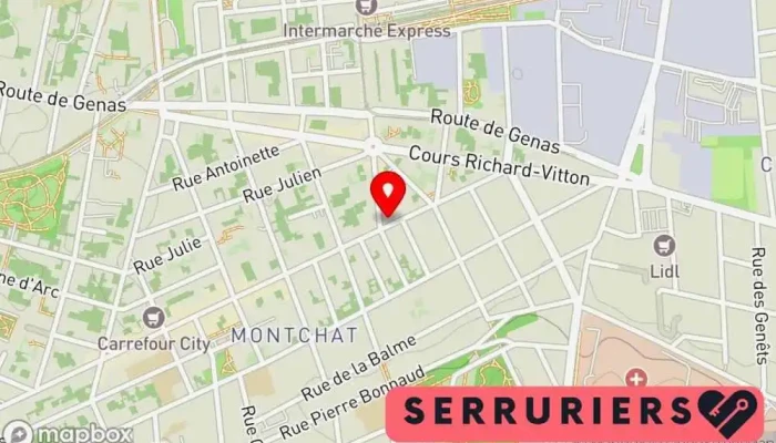 Serrurerie Roland -  Carte - Lyon