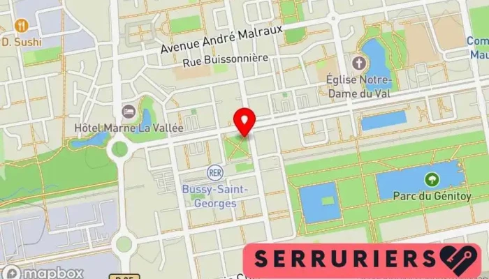 carte de Serrurerie Roux Serrurier à Bussy-Saint-Georges