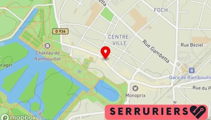 carte de Serrurerie S.P.C Serrurier, Magasin de matériel de surveillance, Magasin de rideaux, Fournisseur de portes, Magasin de coffres-forts, Fournisseur de systèmes de sécurité, Fournisseur de fenêtres à Rambouillet