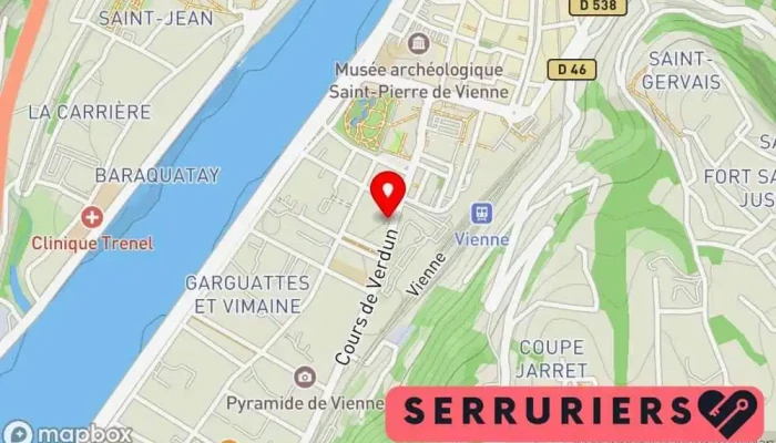 Serrurerie Viennoise -  Carte - Vienne