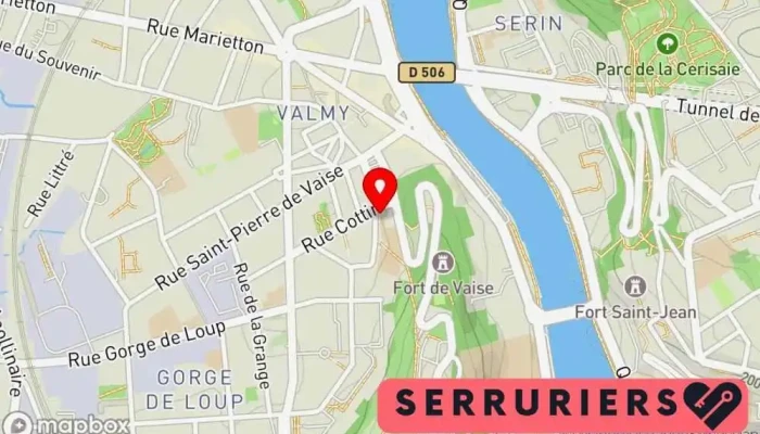 Serrurerie Vincent -    Depannage Serrurerie Du Batiment A Lyon Et Specialise En Coffre Fort Carte - Lyon