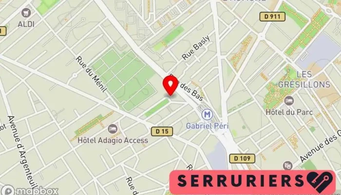 carte de Serrurier - Le Seigneur des Clés Serrurier, Service de serrurerie d'urgence, Vitrerie - miroiterie, Service de reproduction de clés, Fournisseur de serrures à Asnières-sur-Seine