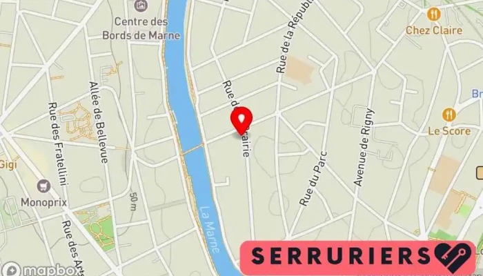 carte de Serrurier 94 | Azur Sécurité Serrurier à Bry-sur-Marne