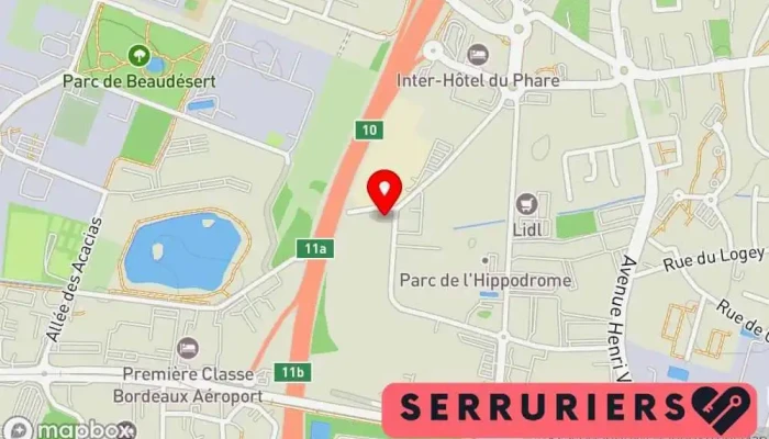 carte de Serrurier Benoit Mérignac Service de serrurerie d'urgence, Serrurier à Mérignac