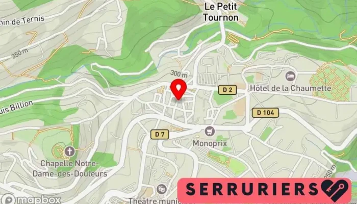 Serrurier Depannage Curinier Carte - Privas