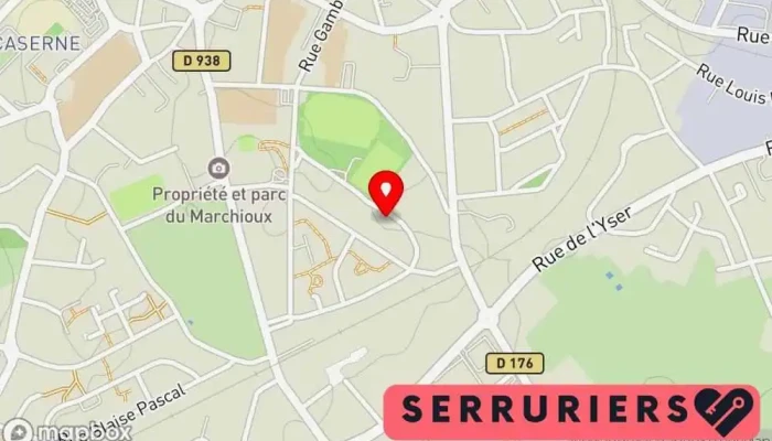 carte de SERRURIER ENTREPRISE CHAYDEN Serrurier à Parthenay