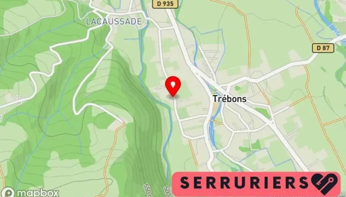carte de Serrurier FD SERRURIER DEPANNEUR Serrurier à Trébons