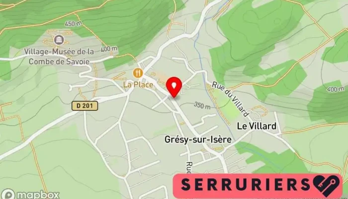 Smp -  Carte - Grésy-sur-isère