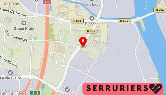 Spc Serrurerie -  Carte - Villefranche-sur-saône